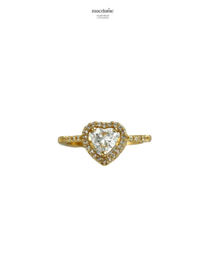 Bague "Cœur Doré"