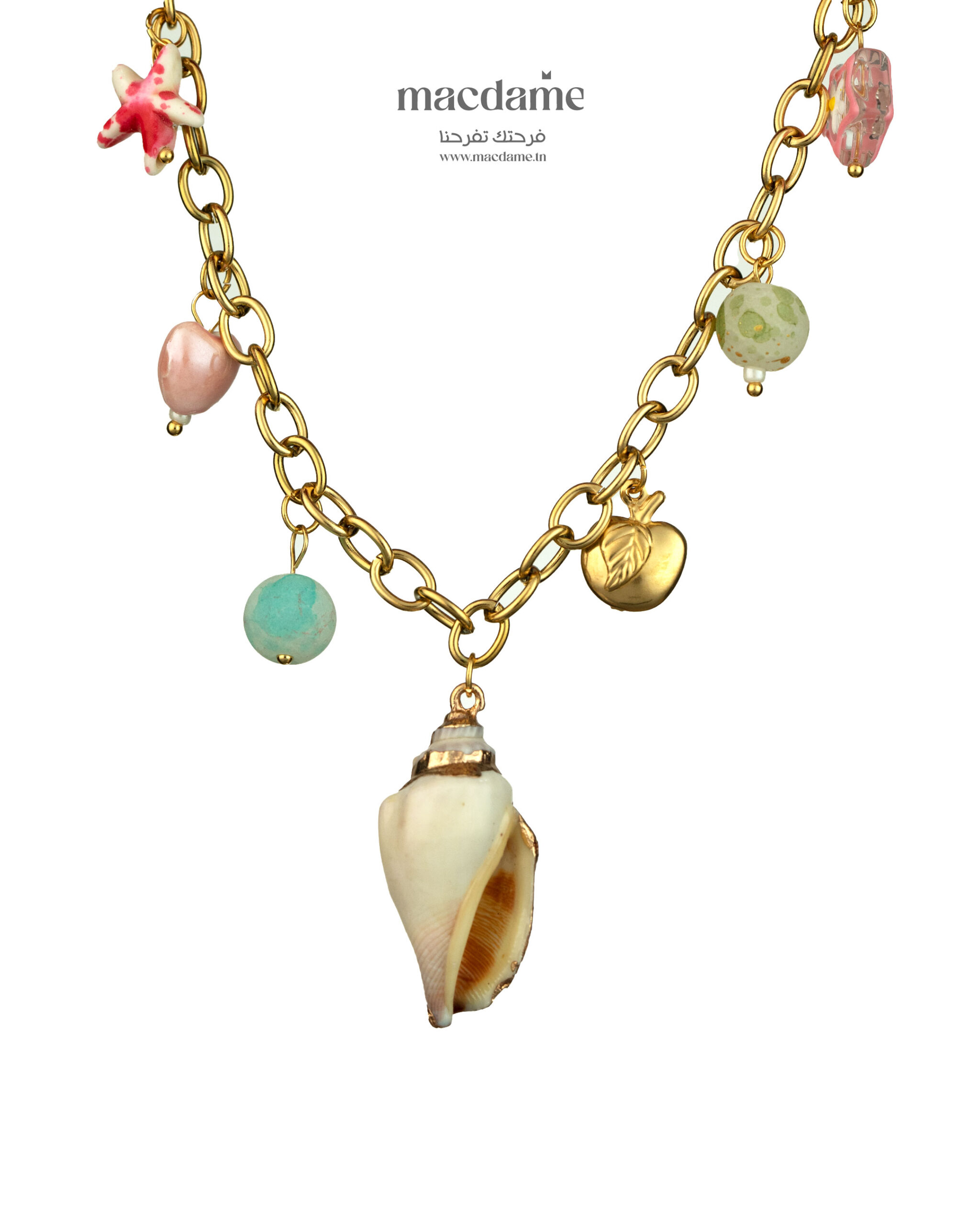Collier "Coquillage Doré"