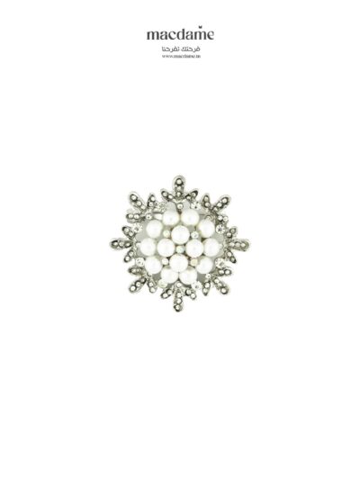 BROCHE PERLE GLACÉE