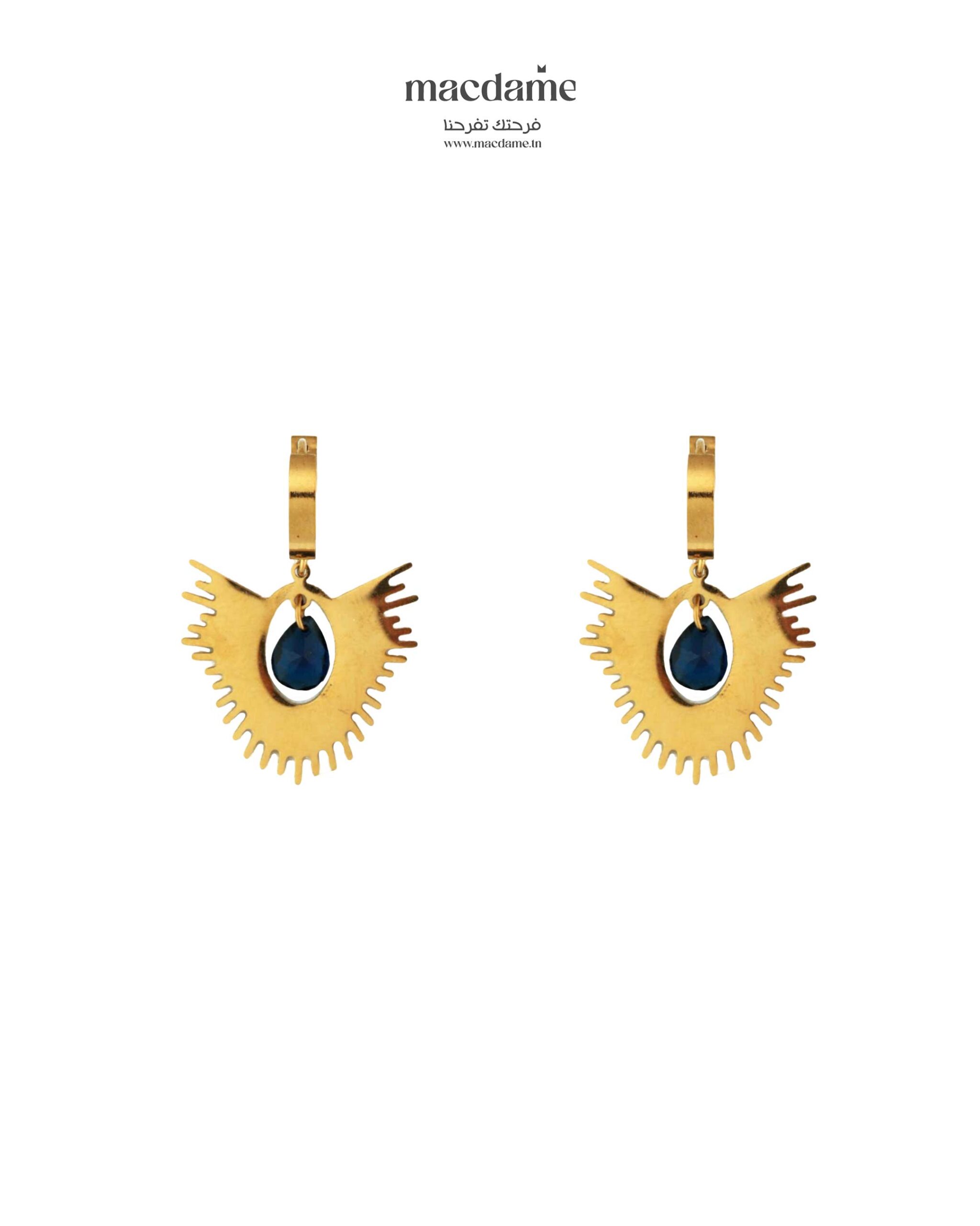 Boucles d'Oreilles "Architecture Dorée"