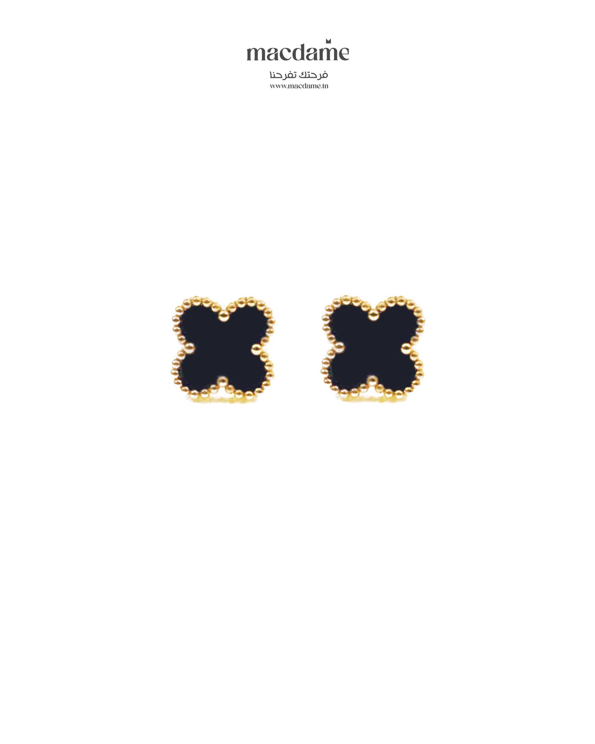 Boucles d'oreilles "Black Star"