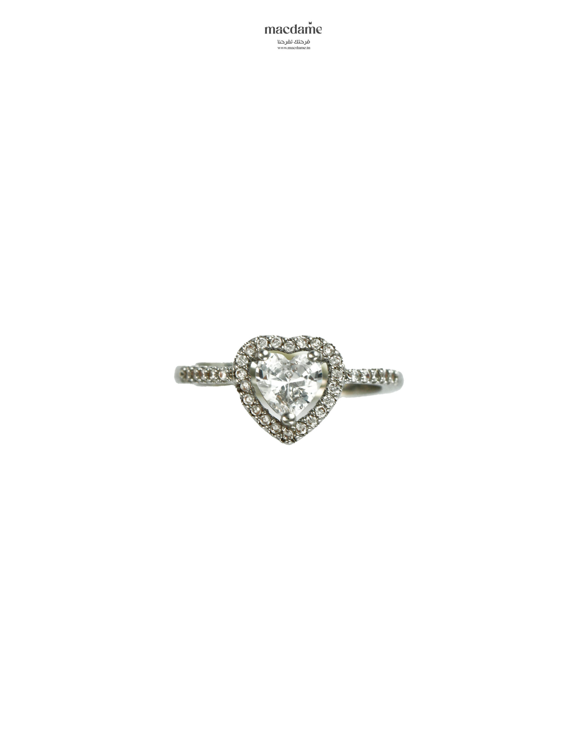 Bague "Bague Cœur Éclatant"