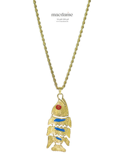 Collier Blue Fish