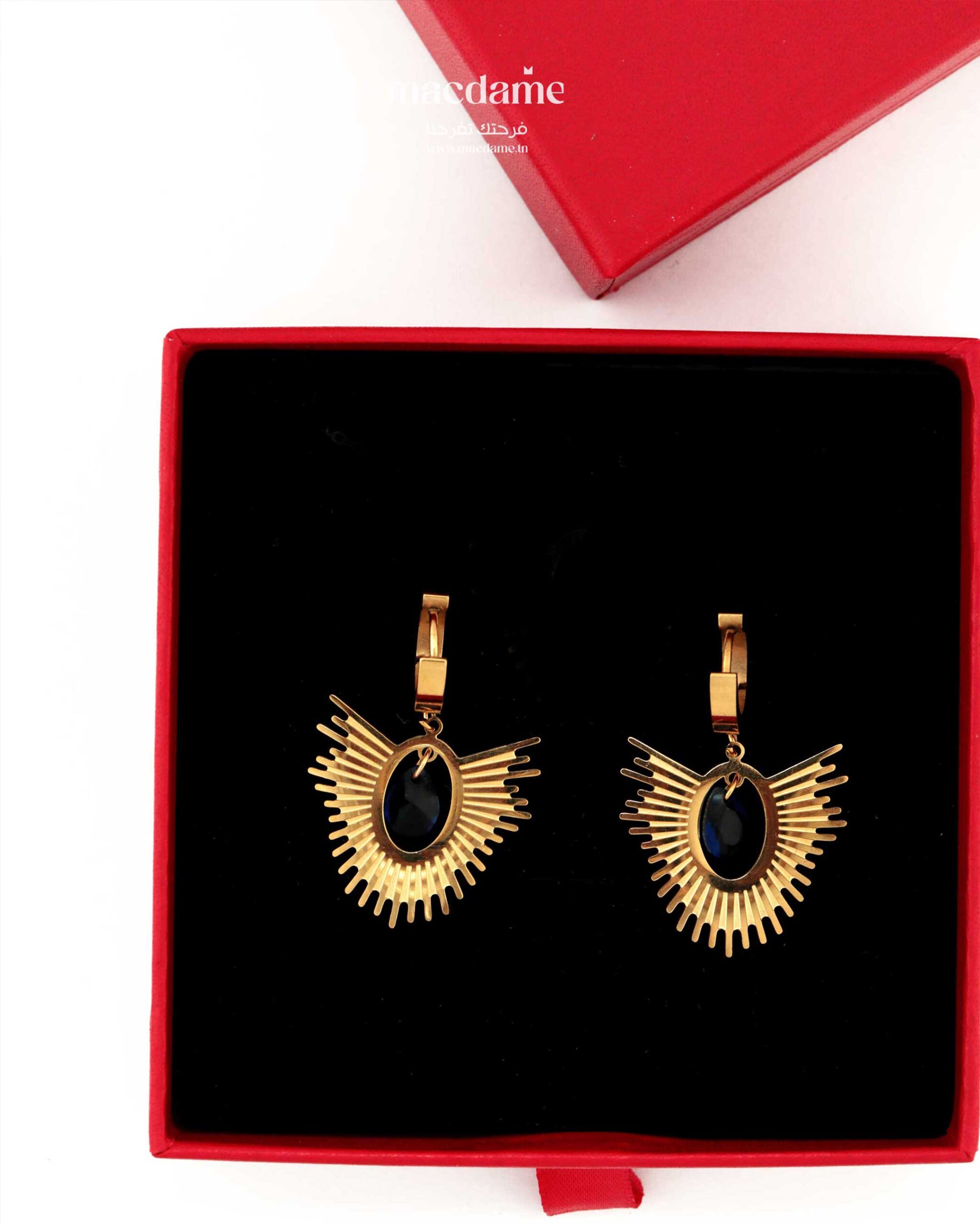 Boucles d'Oreilles "Architecture Dorée" – Image 3